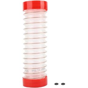 Electric Hammer Driller Dust Cover, Spring Telescopic Transparent Dust Collector Drill Bit Dust Collector Avoid Drop for Home Decoration - FCM200(Red)