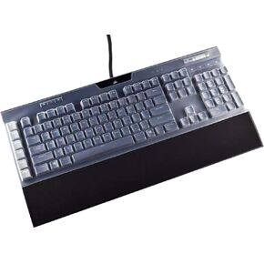 Silicone Keyboard Skin Cover Compatible for Corsair K95 RGB Platinum Mechanical Gaming Keyboard & Corsair K95 RGB Platinum XT Mechanical Gaming Keyboard (Clear)