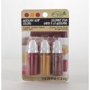 Copper, Golden Yellow, Deep RedGlycerin Soap Colors,3 Pack,53101