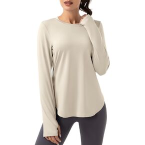Women's Golf Shirts Long Sleeve UPF 50+ UV Workout Sun Shirt Outdoor Gym Hiking Tops Quick Dry Lightweight