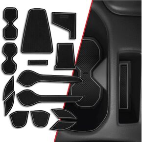 CupHolderHero fits Nissan Leaf Accessories 2018-2023 - Premium Custom Interior Non-Slip Anti Dust Cup Holder Inserts, Center Console Liner Mats, Door Pocket Liners 15pc Set (Gray Trim) in Kuwait