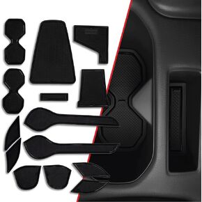 CupHolderHero fits Nissan Leaf Accessories 2018-2023 - Premium Custom Interior Non-Slip Anti Dust Cup Holder Inserts, Center Console Liner Mats, Door Pocket Liners 15pc Set (Gray Trim)