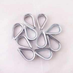 Wire Rope Thimble, for Wire Rope Dia. 3/8 in, Carbon Steel,(3/8" 25PCS)