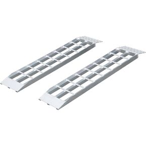 Aluminum 2PC Shed Ramps Loading Ramps Mower Ramps for Shed Capacity 1500 Pounds - 8" Wide, 36" Long