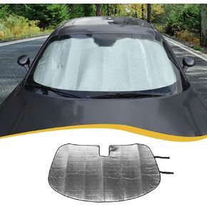 RT-TCZ Windshield Sunshade Sun Shade Heat Shield Window Sun Visor Mat for Dodge Challenger 2009-2024,US Flag