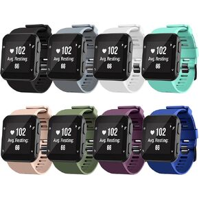 أحزمة ساعة متوافقة مع Garmin Forerunner 35 Bands، حزام معصم بديل رياضي من السيليكون الناعم لساعة Garmin Forerunner 35 الذكية، بدون متتبع، 8 حزم in Kuwait