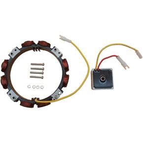 Alternator Coil Stator & Electrical Voltage Regulator Compatible with 592829 794360 691065 392595 691063 393474 393800 391735 696457 691188 491546 793360 256400 MIU11504 D358