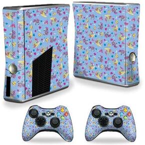 MightySkins Skin Compatible with Xbox 360 S Console - Castle Unicorns | Protective, Durable, and Unique Vinyl Decal wrap Cover | Easy to Apply, Remove, and Change Styles | Made in The USA