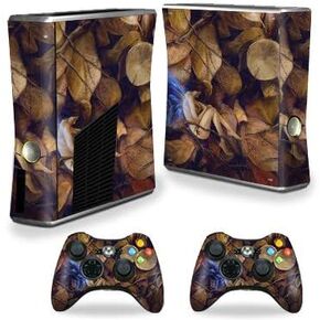 MightySkins Skin Compatible with Xbox 360 S Console - Autumn Slumber | Protective, Durable, and Unique Vinyl Decal wrap Cover | Easy to Apply, Remove, and Change Styles | Made in The USA