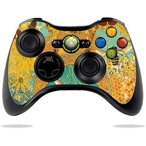 غلاف MightySkins متوافق مع وحدة تحكم Microsoft Xbox 360 - Bee Queen | غطاء ملتف واقٍ ومتين وفريد ​​من نوعه من الفينيل | سهل التطبيق والإزالة وتغيير الأنماط | صنع في الولايات المتحدة الأمريكية