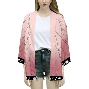 Cosplay Life Demon Vanquisher Killer Hashira Kimono – Premium Japanese Costume Robe Kimono Halloween Costume for Unisex Adult