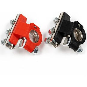 1Pair 3 Way 6V 12V Automotive Car Top Post Battery Terminals Wire Cable Clamp Terminal Connectors Caravan Car Truck With M6 M8