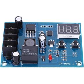 Oumefar Storage Charging Digital Control Protection Board Charger Disconnect Switch Charging Over Discharge Protection Module for 12 to 24V Acid Lithium Battery