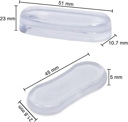 5Pcs Transparent Toilet Seat Bumper Set, Silicone Strong Adhesive Toilet Seats Lid Bumpers, Toilet Seat Buffers, Toilet Lid Rubber Pads for, Home Hotel and Hospital and Toilet Parts Bathroom Fixtures in Saudi Arabia