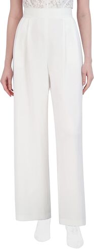 بنطال BCBGMAXAZRIA نسائي عالي الخصر وواسع الساق وحزام مطوي in Saudi Arabia