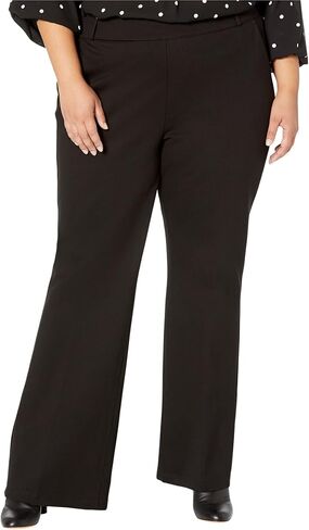 NYDJ Plus Size Pull-On Flare Leg Trousers Black 1X 32 in Saudi Arabia