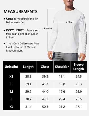Men's UPF 50+ Long Sleeve Tee Shirts UV Sun Protection Quick Dry Tee Shirt Swim Athletic Running Workout in Saudi Arabia