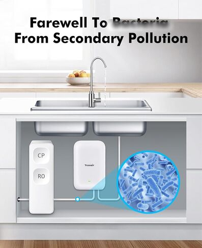 LED UV͎ Water Purifier for Under Sink Water Filter System and Reverse Osmosis System, Reduces Baçtёria by up to 99.9%, Water Flow /3L/min, Water Flow Switch,Mercury-Free,5 Year Life Time in Saudi Arabia