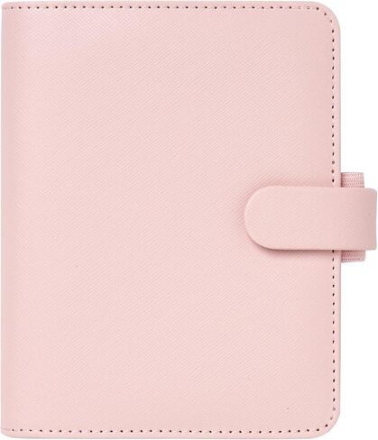 منظم Filofax Saffiano، حجم الجيب، أحمر الخدود - محبب متقاطع، مظهر جلدي، ست حلقات، مذكرات تقويم أسبوع العرض، متعدد اللغات، 2024 (C022697-24) in Saudi Arabia