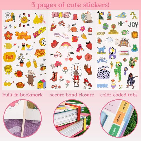 ban.do Daily Planner 2023-2024, Classic Weekly Planner Dated August 2023 - December 2024, Self Care Journal, Hardcover Planner with Monthly Calendar, Stickers, & Pockets, Be Nice to Yourself in Saudi Arabia