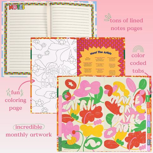 ban.do Daily Planner 2023-2024, Classic Weekly Planner Dated August 2023 - December 2024, Self Care Journal, Hardcover Planner with Monthly Calendar, Stickers, & Pockets, Be Nice to Yourself in Saudi Arabia