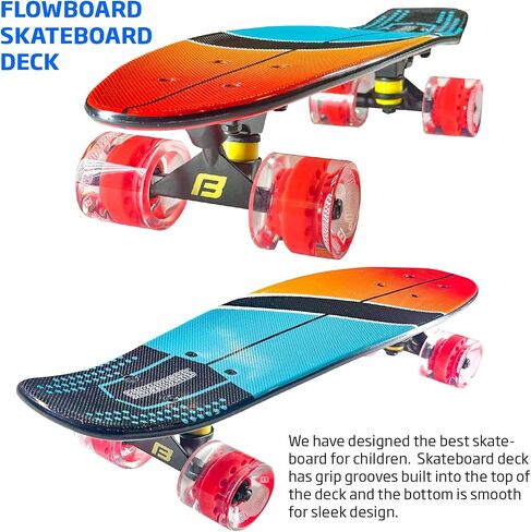 لوح تزلج كامل للأطفال مع شاحنات - رسومات مخصصة خالية من الخدش رائعة للأطفال والأولاد والبنات والشباب والمبتدئين in Kuwait