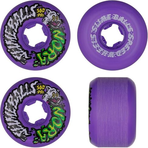 عجلات لوح التزلج Nora Vasconcellos Guest Vomit Mini Purple 99a مقاس 56 مم in Kuwait