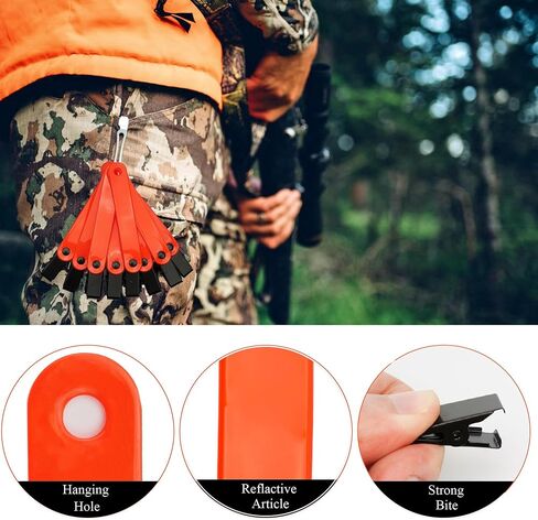 136PCS Reflective Trail Marker Set Including 100 Pack Hunting Reflector Tacks and 36 PCS High-Visibility Trail Markers with Clip for Tree-Stand Hunting Hiking Camping in Saudi Arabia
