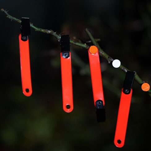 136PCS Reflective Trail Marker Set Including 100 Pack Hunting Reflector Tacks and 36 PCS High-Visibility Trail Markers with Clip for Tree-Stand Hunting Hiking Camping in Saudi Arabia