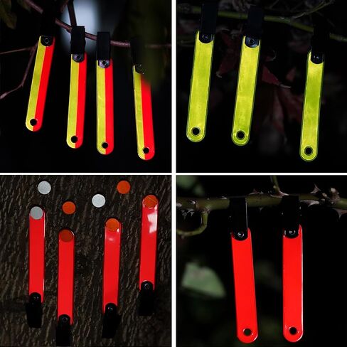 136PCS Reflective Trail Marker Set Including 100 Pack Hunting Reflector Tacks and 36 PCS High-Visibility Trail Markers with Clip for Tree-Stand Hunting Hiking Camping in Saudi Arabia