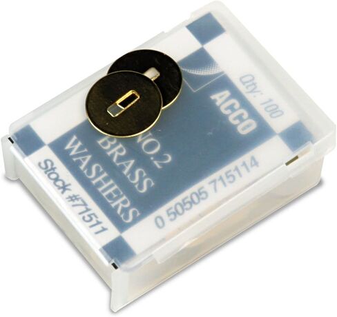 ACCO Brass Washers, 15/32", Box of 100 (71511) in Saudi Arabia