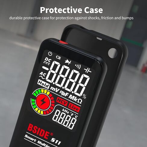 BSIDE Bside S10 مقياس متعدد رقمي مفيد نطاق تلقائي EBTN LCD 9999 عدد اختبار الجهد الكهربي السعة المقاومة التردد درجة الحرارة الاستمرارية الصمام الثنائي دورة العمل فحص مباشر الفولتميتر مع مصباح يدوي in Kuwait