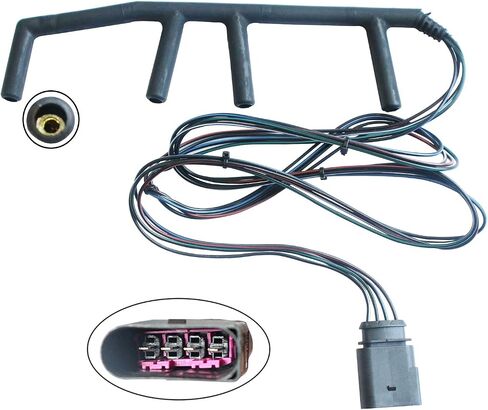 4 Wire Diesel Glow Plug Wiring Harness OEM 038971220C Fits 2002-2003 VW TDI 2002-2003 VW New Beetle TDI 2002-2003 VW Golf TDI in Saudi Arabia
