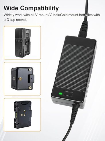 شاحن بطارية V-Mount D-tap، Moman Gimpro D-tap Charger DC 16.8V 3A max مخرج شحن سريع مع HVR-S270C PMW-EX330K PMW-EX330L، شاحن-V-Mount-Battery-Moman in Kuwait