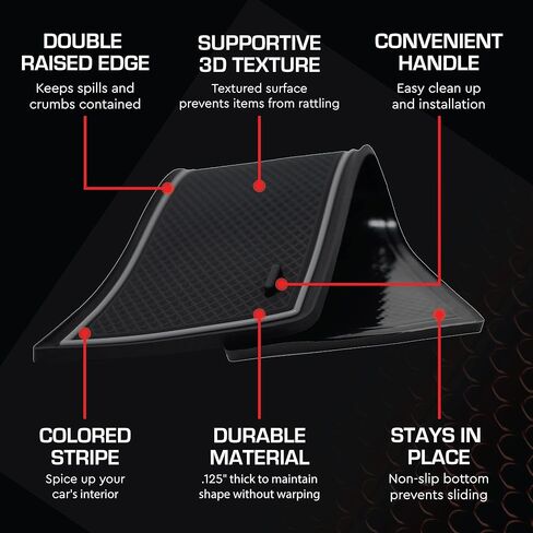 CupHolderHero fits Nissan Leaf Accessories 2018-2023 - Premium Custom Interior Non-Slip Anti Dust Cup Holder Inserts, Center Console Liner Mats, Door Pocket Liners 15pc Set (Gray Trim) in Kuwait