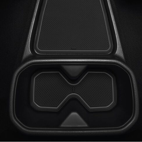 CupHolderHero fits Nissan Leaf Accessories 2018-2023 - Premium Custom Interior Non-Slip Anti Dust Cup Holder Inserts, Center Console Liner Mats, Door Pocket Liners 15pc Set (Gray Trim) in Kuwait