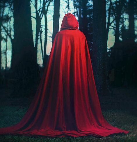 Hooded Cloak Long Reversible Velvet Robe Cape for Christmas Halloween Cosplay Costumes in Saudi Arabia