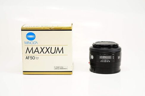 عدسة Minolta AF 50 مم F1.7 كاملة الإطار لكاميرات Sony/Minolta SLR DLSR (متجددة) in Saudi Arabia