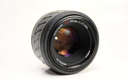 عدسة Minolta AF 50 مم F1.7 كاملة الإطار لكاميرات Sony/Minolta SLR DLSR (متجددة) in Saudi Arabia