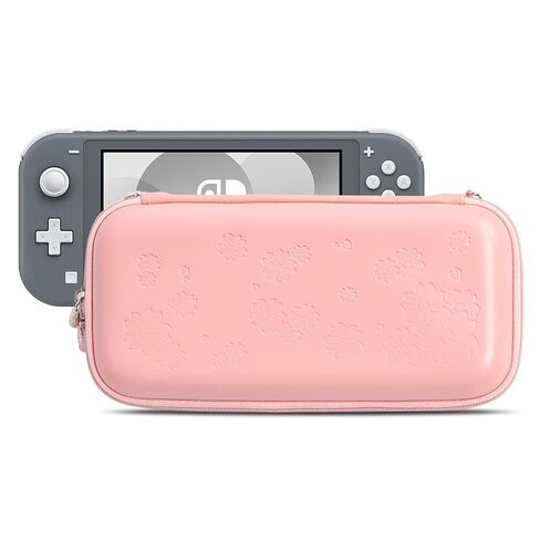 Geekshare Sakura Pink Carry Case Compatible with Nintendo Switch Lite – Ultra Slim Portable Hard Shell Travel Case for Switch Lite & Accessories – 8 Game Cards with a Removable Wrist Strap in Saudi Arabia