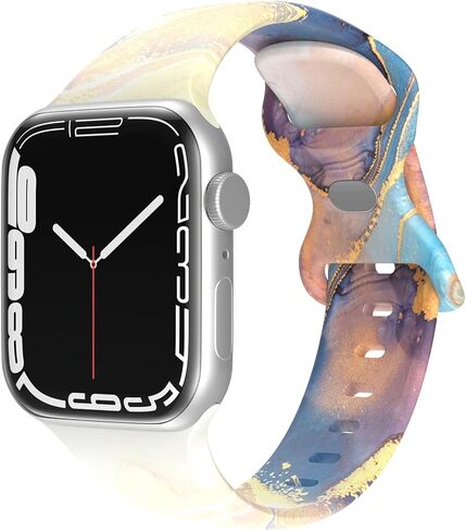Compatible with Kids Apple Watch Band 38mm 40mm 41mm for Boys Girls, Cute Double-Sided Pattern Printed Strap Compatible with iWatch Series 9/Ultra/8/7/6/5/4/3/2/1/SE in Saudi Arabia