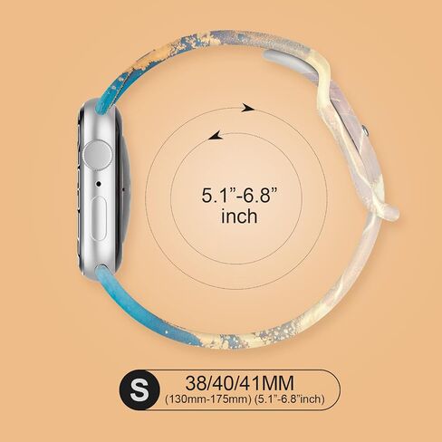 Compatible with Kids Apple Watch Band 38mm 40mm 41mm for Boys Girls, Cute Double-Sided Pattern Printed Strap Compatible with iWatch Series 9/Ultra/8/7/6/5/4/3/2/1/SE in Saudi Arabia