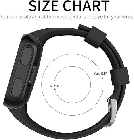 أحزمة ساعة متوافقة مع Garmin Forerunner 35 Bands، حزام معصم بديل رياضي من السيليكون الناعم لساعة Garmin Forerunner 35 الذكية، بدون متتبع، 8 حزم in Kuwait