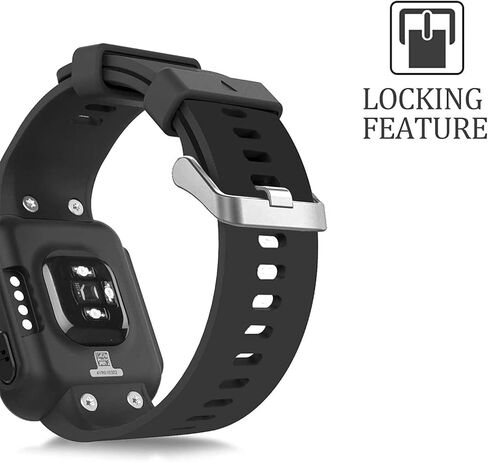 أحزمة ساعة متوافقة مع Garmin Forerunner 35 Bands، حزام معصم بديل رياضي من السيليكون الناعم لساعة Garmin Forerunner 35 الذكية، بدون متتبع، 8 حزم in Kuwait