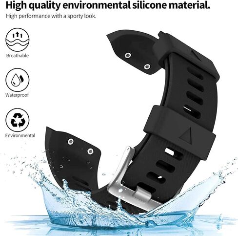 أحزمة ساعة متوافقة مع Garmin Forerunner 35 Bands، حزام معصم بديل رياضي من السيليكون الناعم لساعة Garmin Forerunner 35 الذكية، بدون متتبع، 8 حزم in Kuwait