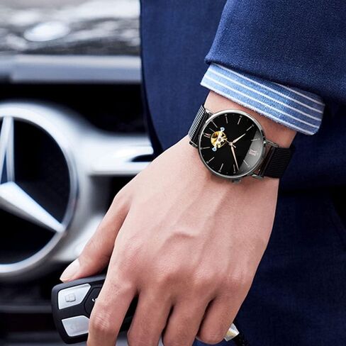 YEEJOK Galaxy Watch 6/5/4 Bands 44mm 40mm للرجال والنساء، متوافقة مع Samsung Galaxy Watch 6 Classic 47mm 43mm Bands، Galaxy Watch5 Pro 45mm، Galaxy Watch 4 Classic 46mm 42mm استبدال أساور الساعة، معدن منسوج + جلد in Kuwait