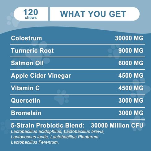 Dog Allergy Chews Relief, Dogs Itching Skin Relief Treat, Dog Anti-Itch, Skin Irritation & Licking Itchy Paws, Dry Skin & Hot Spots, Skin and Coat Supplement Seasonal Allergies Treatment Canine Care in Kuwait