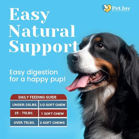 PetJoy صحة القلب الكاملة | أوميغا هارت مضغ ناعم | أحماض أوميغا 3 الدهنية EPA، DHA، فيتامين E | تقليل التساقط والحكة | مكمل لجلد ومعطف الكلب | المفاصل والدماغ وصحة القلب | 30 قيراط in Kuwait