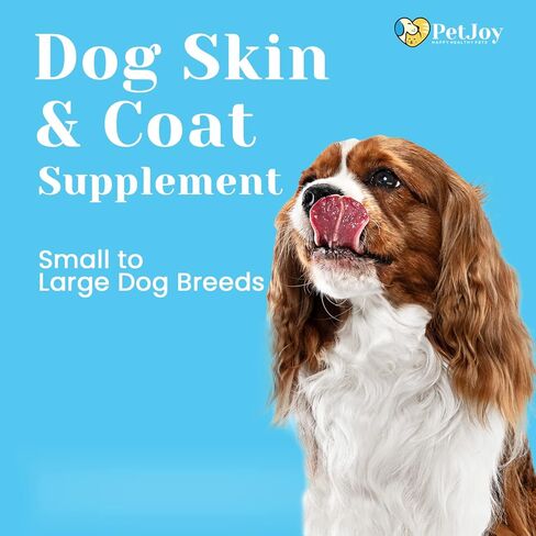 PetJoy صحة القلب الكاملة | أوميغا هارت مضغ ناعم | أحماض أوميغا 3 الدهنية EPA، DHA، فيتامين E | تقليل التساقط والحكة | مكمل لجلد ومعطف الكلب | المفاصل والدماغ وصحة القلب | 30 قيراط in Kuwait