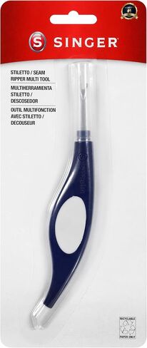 أداة متعددة الاستخدامات من سينجر 40792، Stiletto/Seam Ripper، أزرق، أبيض in Saudi Arabia